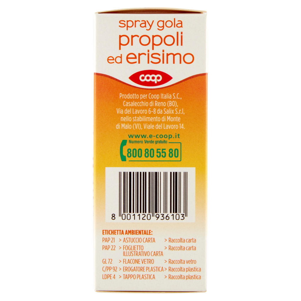 SPRAY GOLA PROPOLI ED ERISIMO COOP 20ML - 5