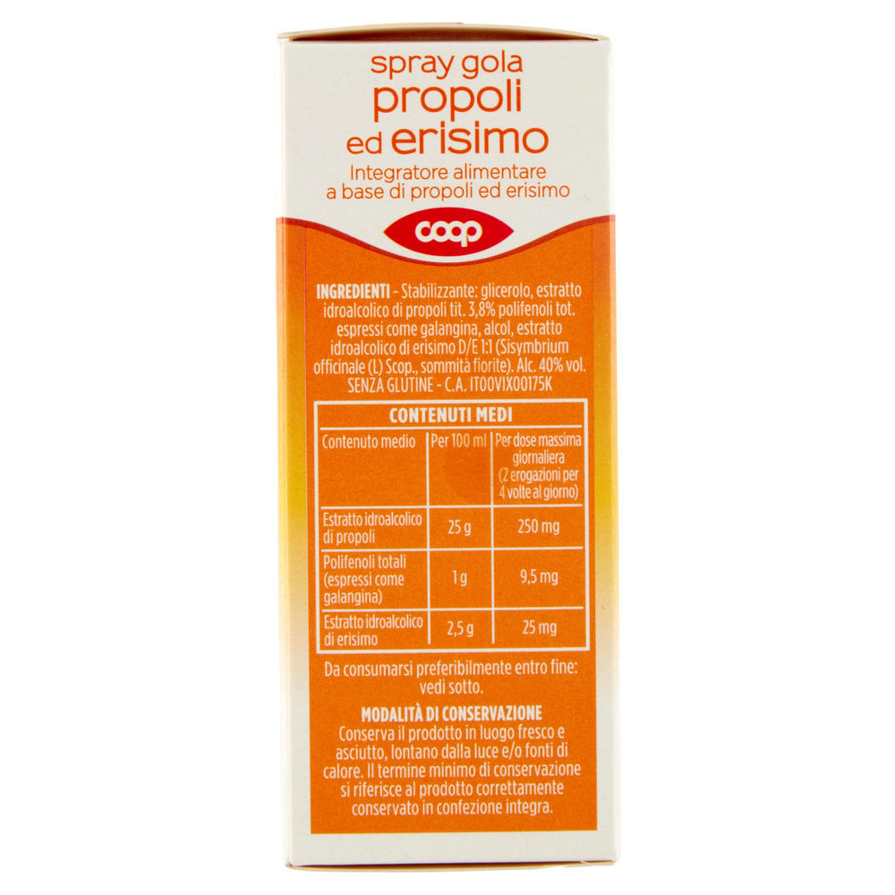 SPRAY GOLA PROPOLI ED ERISIMO COOP 20ML - 6