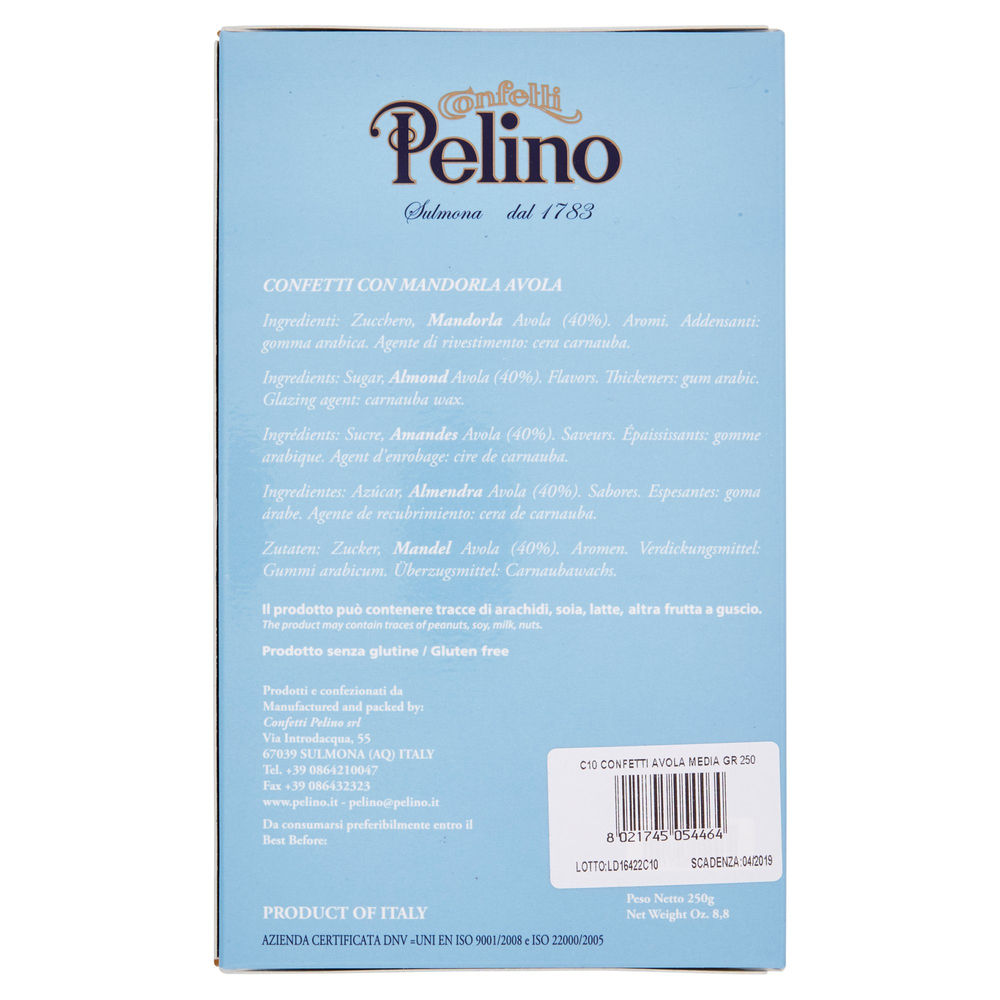 CONFETTI PELINO AVOLA MEDIA 250 GR. - 1