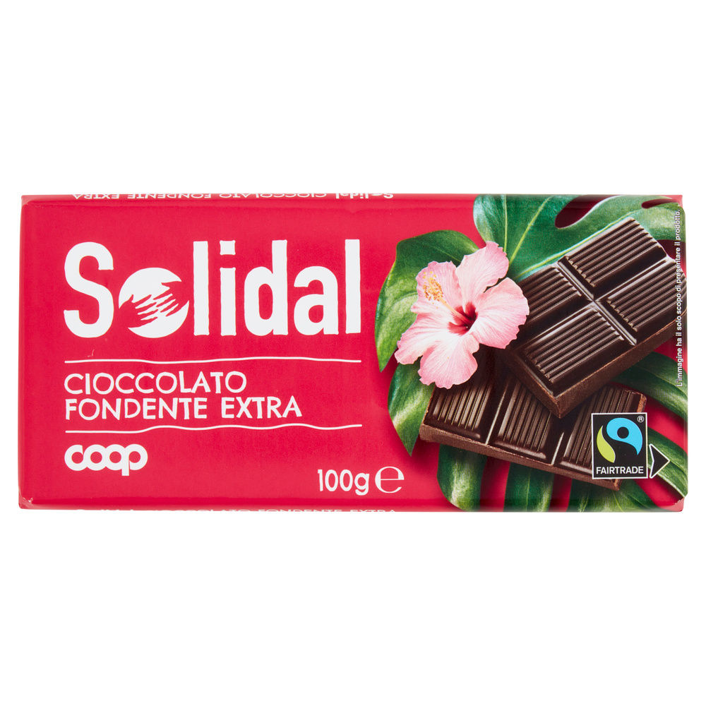 TAVOLETTA DI CIOCCOLATO FONDENTE EXTRA COOP SOLIDAL G 100 - 6