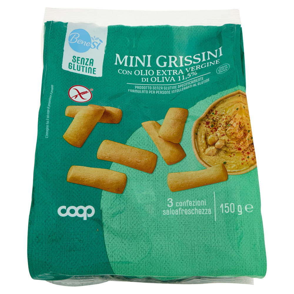 -SG-MINI GRISSINI SENZA GLUTINE COOP BENESI MULTIPACK 150G - 3