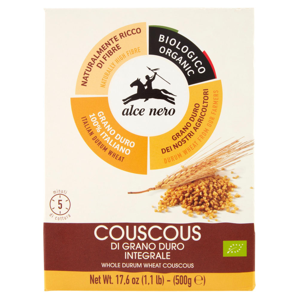 COUS COUS GRANO DURO ALCE NERO INTEGR. SC. G 500 - 3