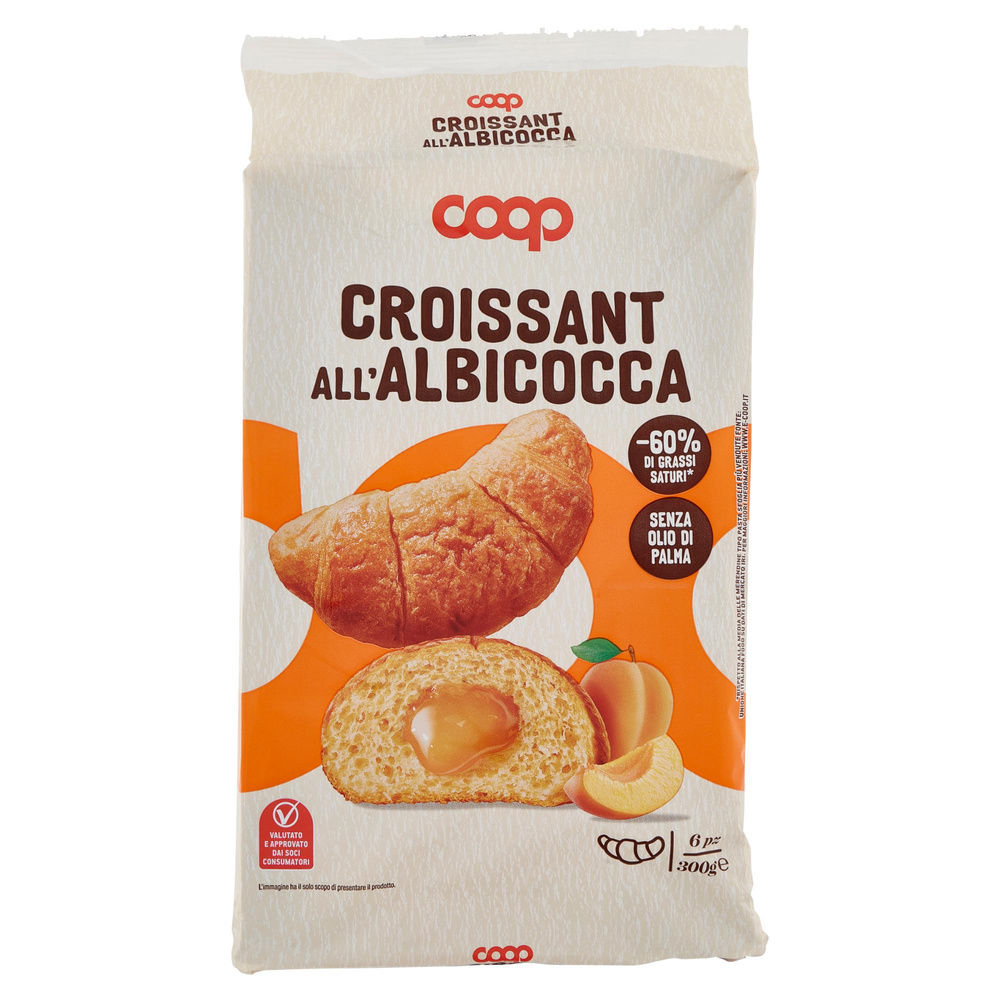 MERENDINE CROISSANT COOP CON CONF.ALBICOCCA NO PALMA VASCHETTA PZ.6 G 300 - 3