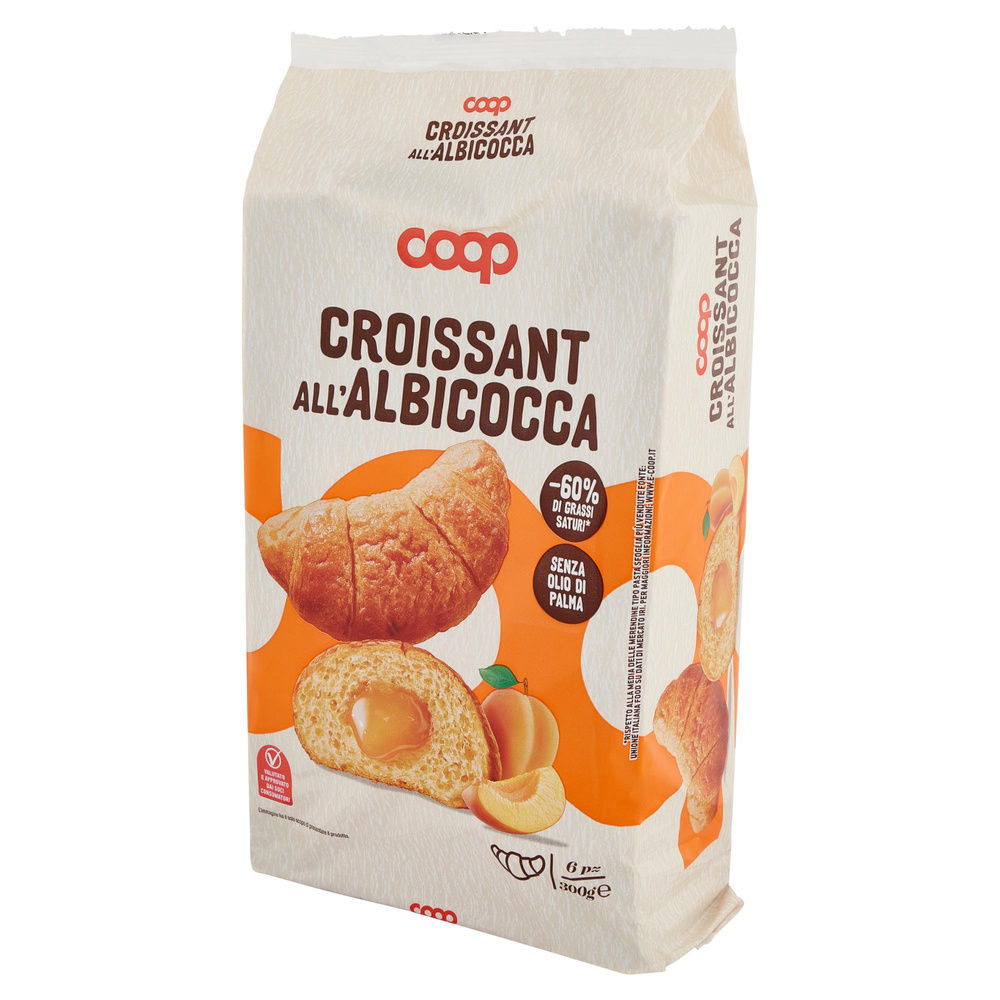 MERENDINE CROISSANT COOP CON CONF.ALBICOCCA NO PALMA VASCHETTA PZ.6 G 300 - 8