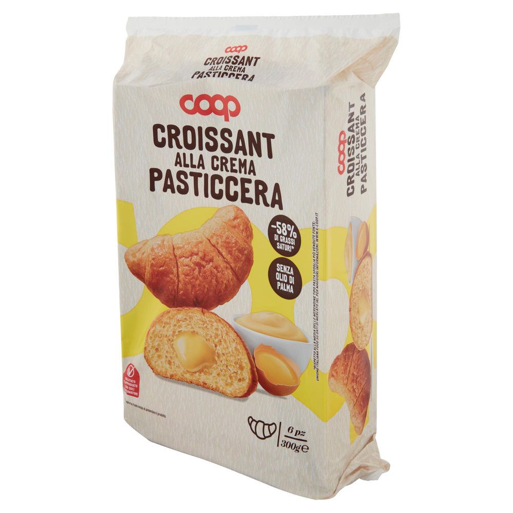 MERENDINE CROISSANT CON CREMA PASTICCERA COOP NO PALMA VASCHETTA PZ.6 G 300 - 8