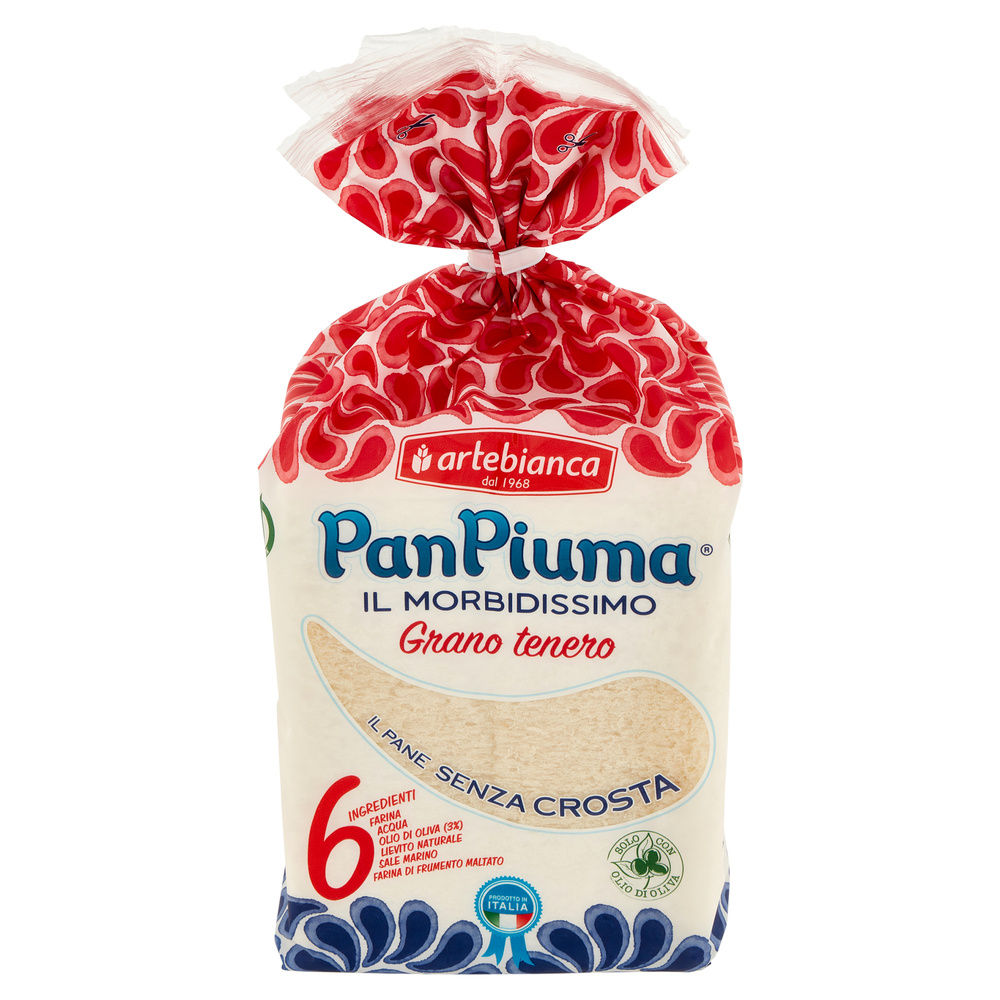 PAN PIUMA AL GRANO TENERO ARTE BIANCA 400G - 2