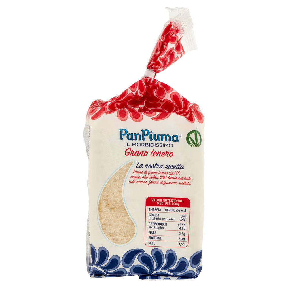 PAN PIUMA AL GRANO TENERO ARTE BIANCA 400G - 4