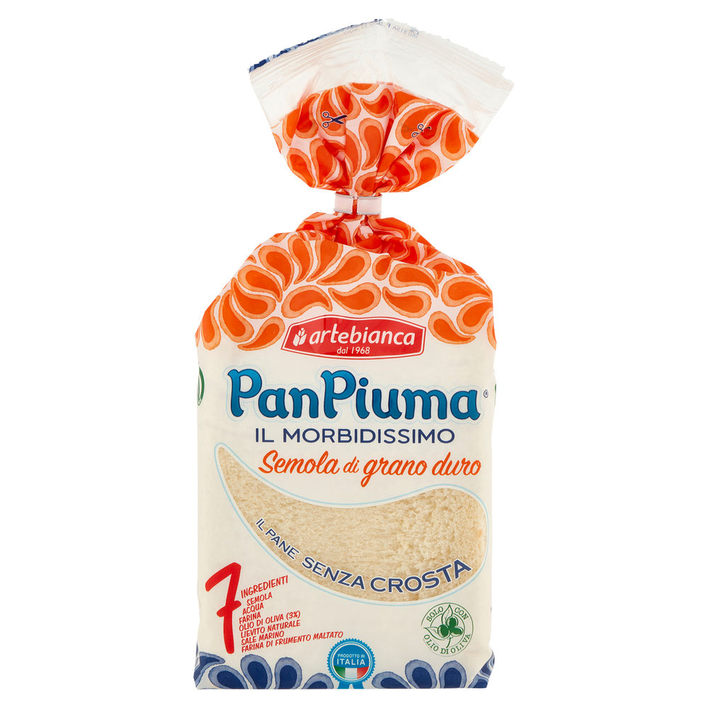 Pan piuma al grano duro artebianca 400g