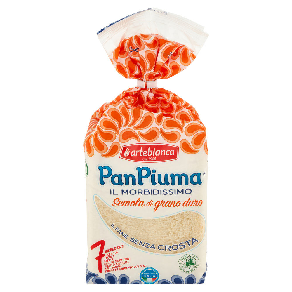 PAN PIUMA AL GRANO DURO ARTEBIANCA 400G - 6