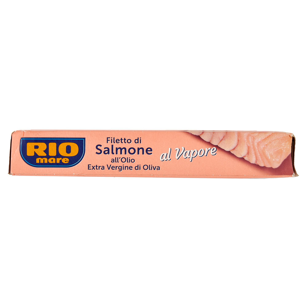 FILETTI DI SALMONE COTTI AL VAPORE OLIO EXTRAVERGINE RIO MARE SCATOLA G 125 - 7