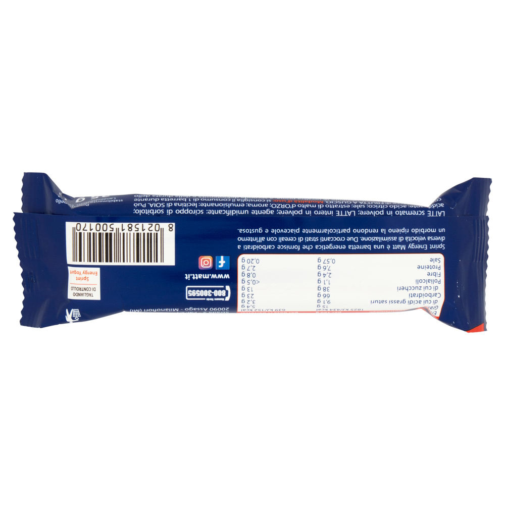 BARRETTE ENERGY SPRINT YOGURT MATT INCARTO G35 - 1