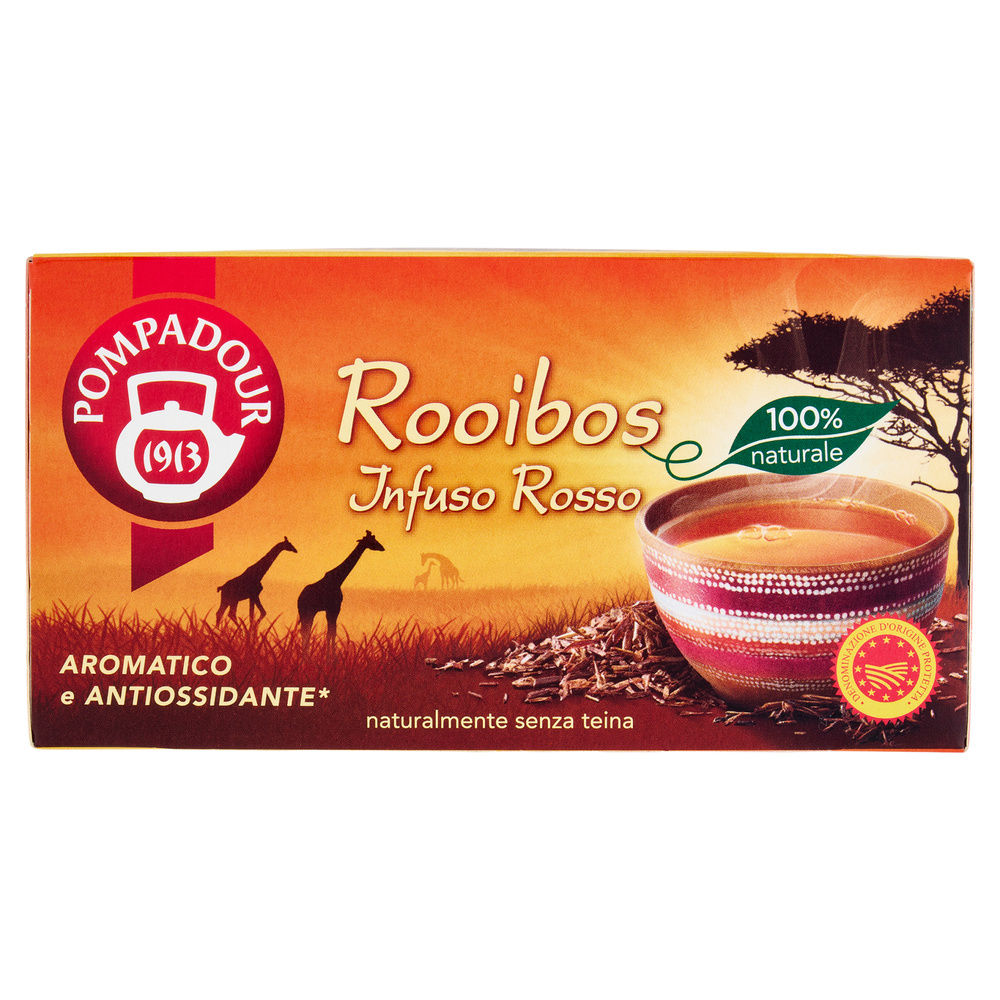 INFUSO ROSSO ROOIBOS POMPADOUR 20 BS. SCATOLA G 35 - 0
