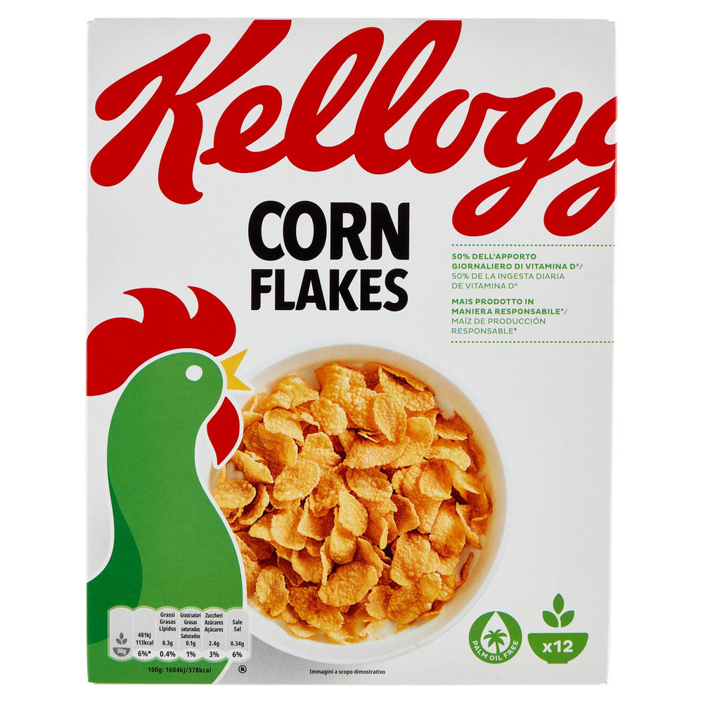 CORN FLAKES KELLOGG'S SCATOLA G 375 - 0