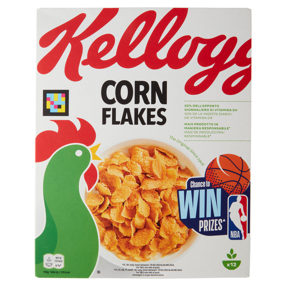 CORN FLAKES KELLOGG'S SCATOLA G 375 - 1