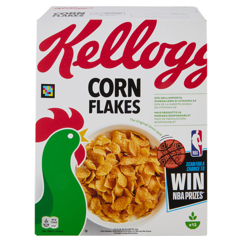 CORN FLAKES KELLOGG'S SCATOLA G 375 - 23