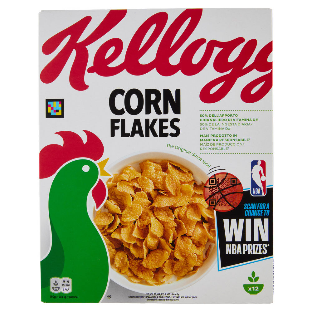 CORN FLAKES KELLOGG'S SCATOLA G 375 - 22