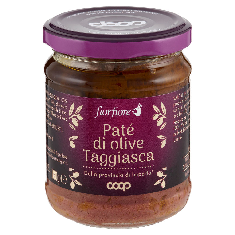 PATE' DI OLIVE TAGGIASCA FIOR FIORE COOP VV G 180 - 10