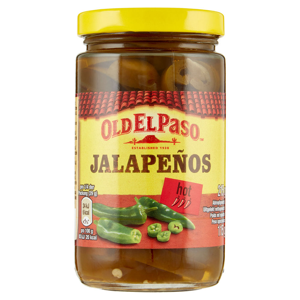 Peperoncini messicani jalapenos oscar78 g215 sgocciolato g 115