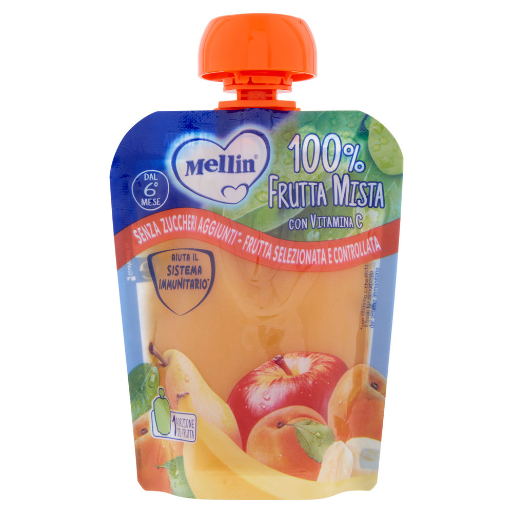 POUCH FRUTTA MISTA MELLIN CARTONE G 90 - 0