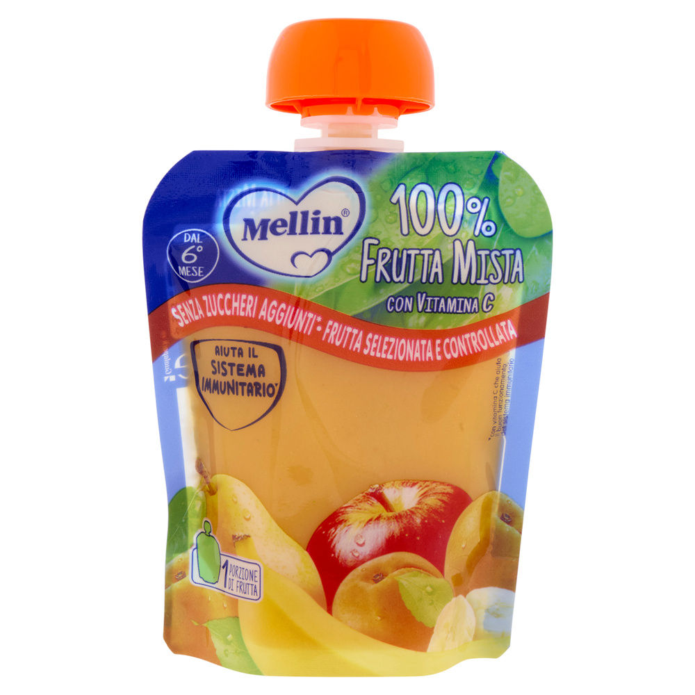 POUCH FRUTTA MISTA MELLIN CARTONE G 90 - 15