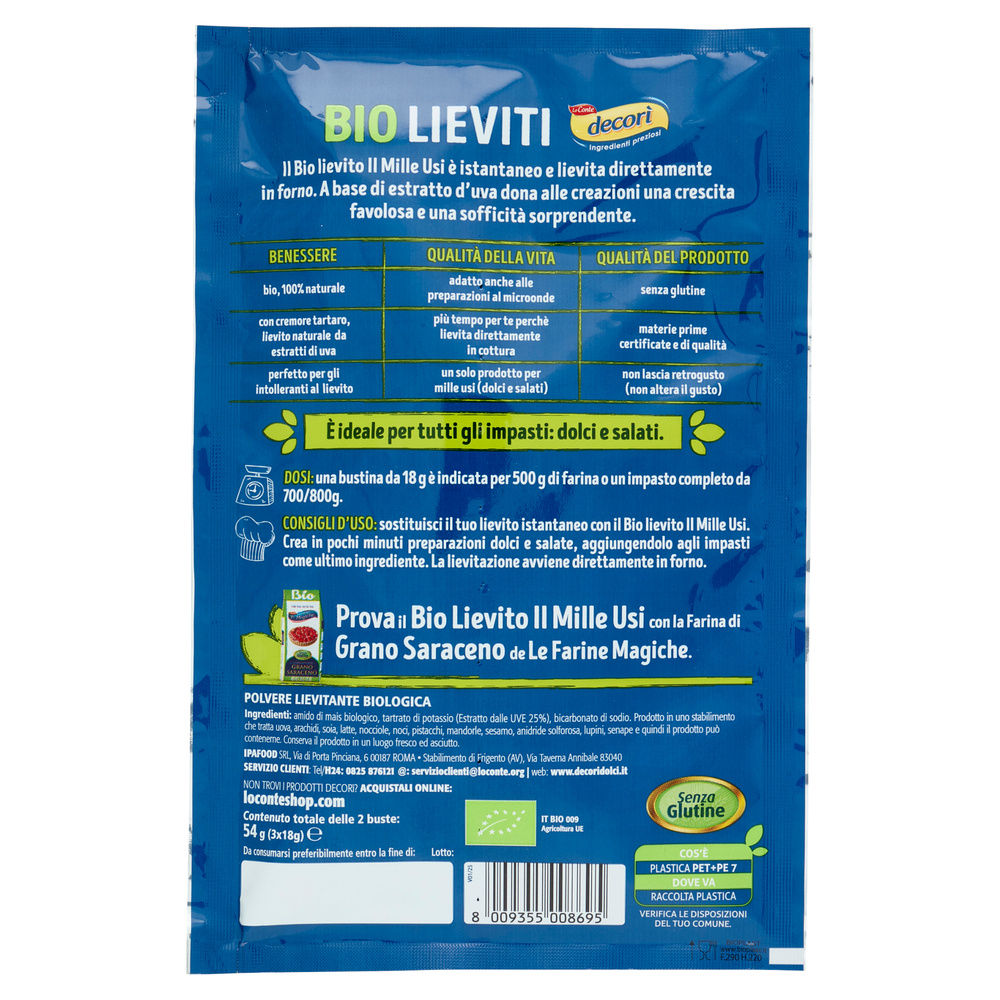LIEVITO IL MILLEUSI 3 BUSTINE GR.54 - 11