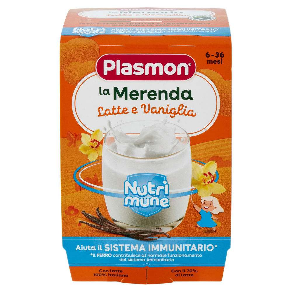 MERENDA PLASMON LATTE VANIGLIA G 120X2 - 2