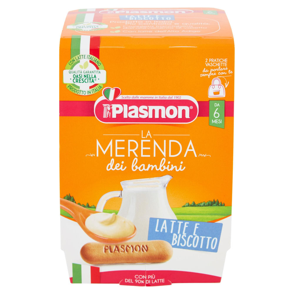 MERENDA PLASMON LATTE BISCOTTO G 120X2 - 2