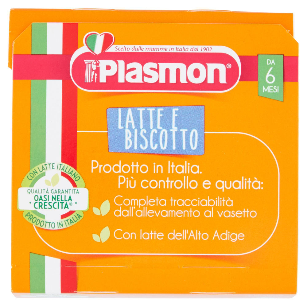 MERENDA PLASMON LATTE BISCOTTO G 120X2 - 6