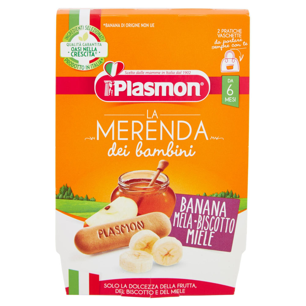 Merenda plasmon banana mela biscotto miele g 120x2