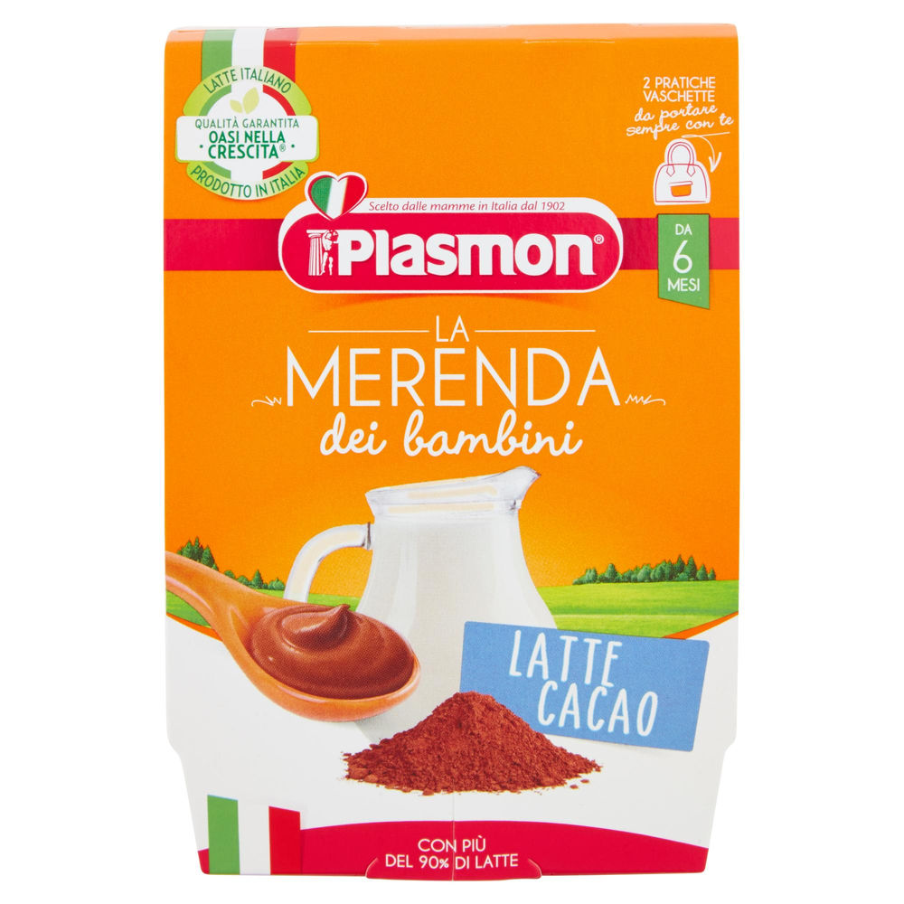 Merenda plasmon latte cacao 120x2