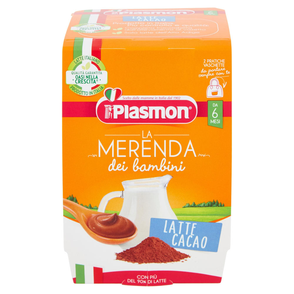 MERENDA PLASMON LATTE CACAO 120X2 - 4