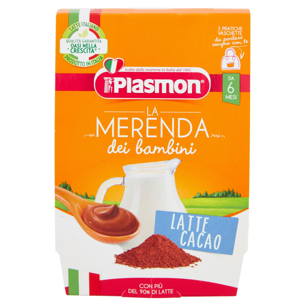 MERENDA PLASMON LATTE CACAO 120X2 - 5