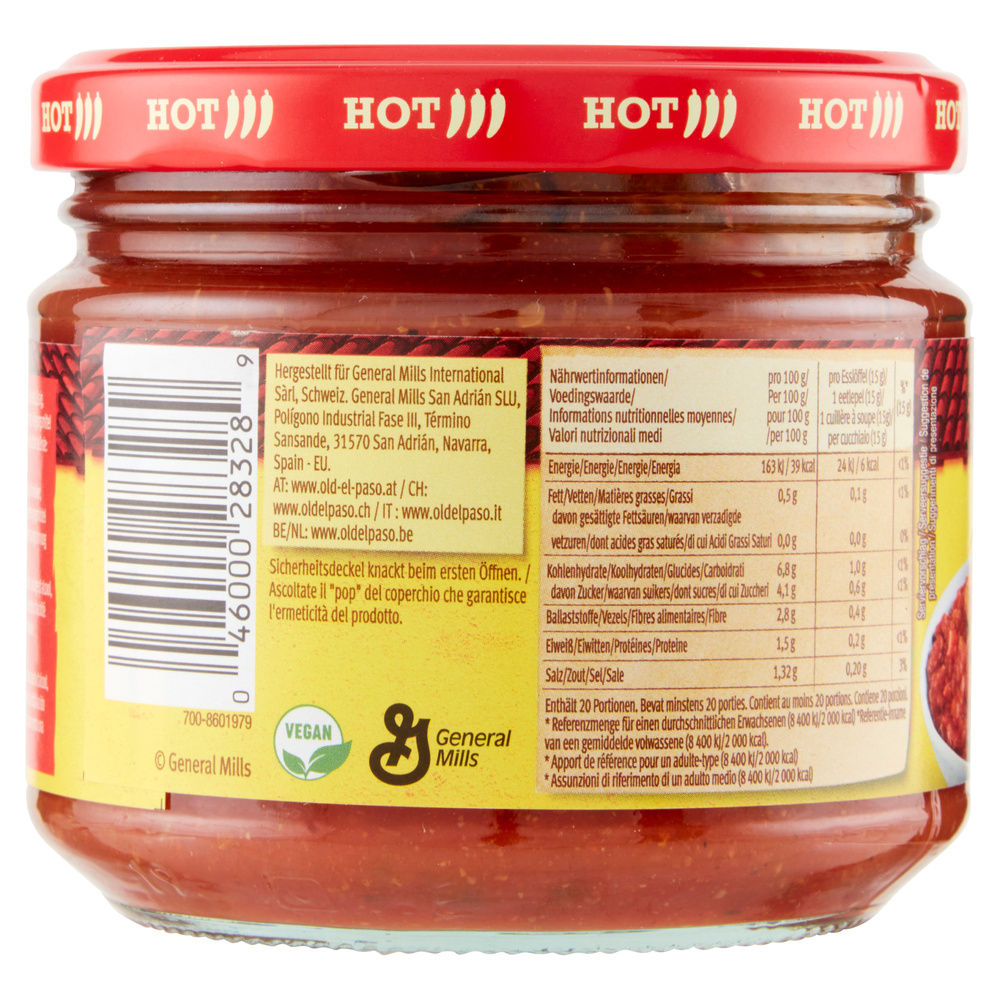 SALSA MESSICANA DIP HOT OLD EL PASO 312G - 6