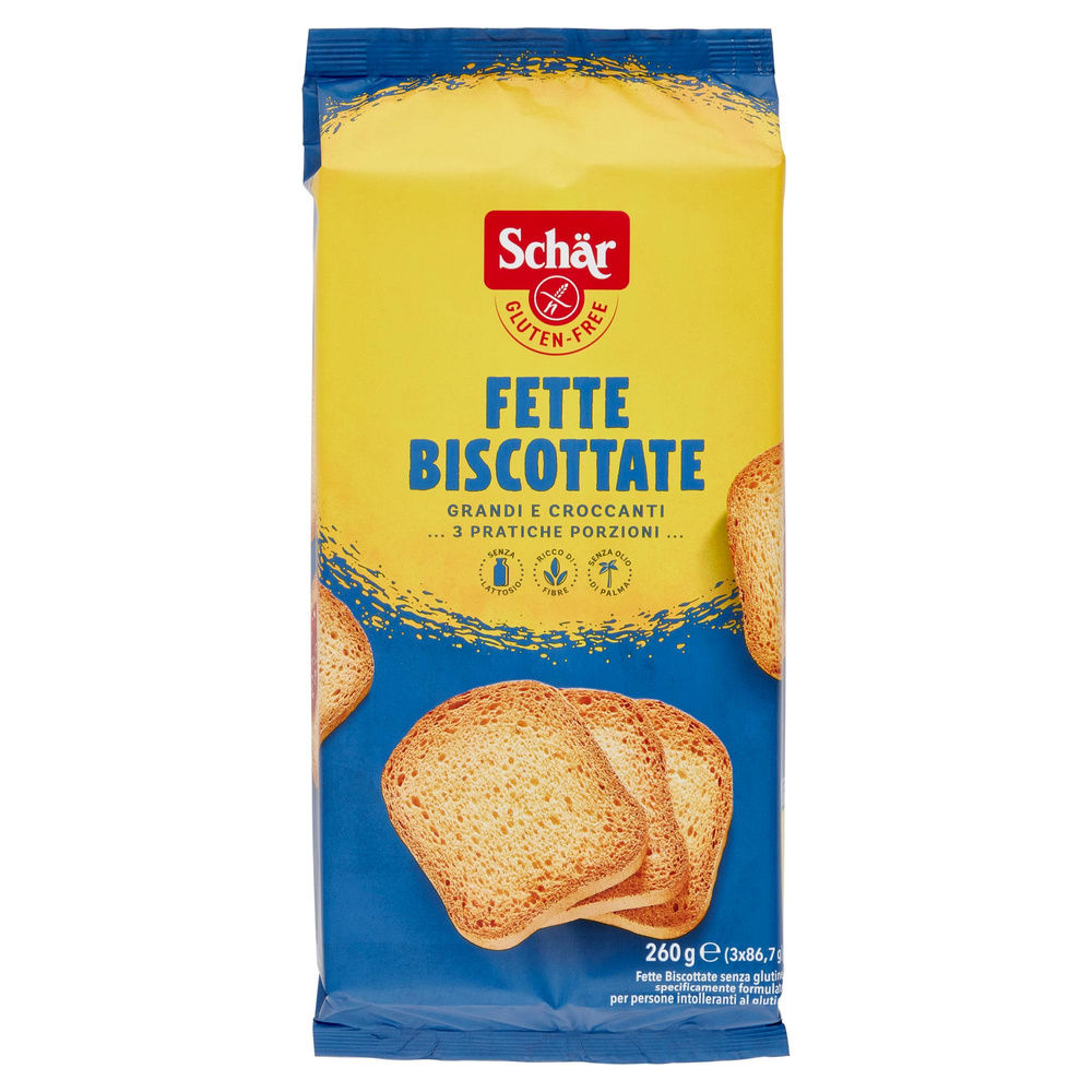 Fette biscottate senza glutine schar flow pack g 260