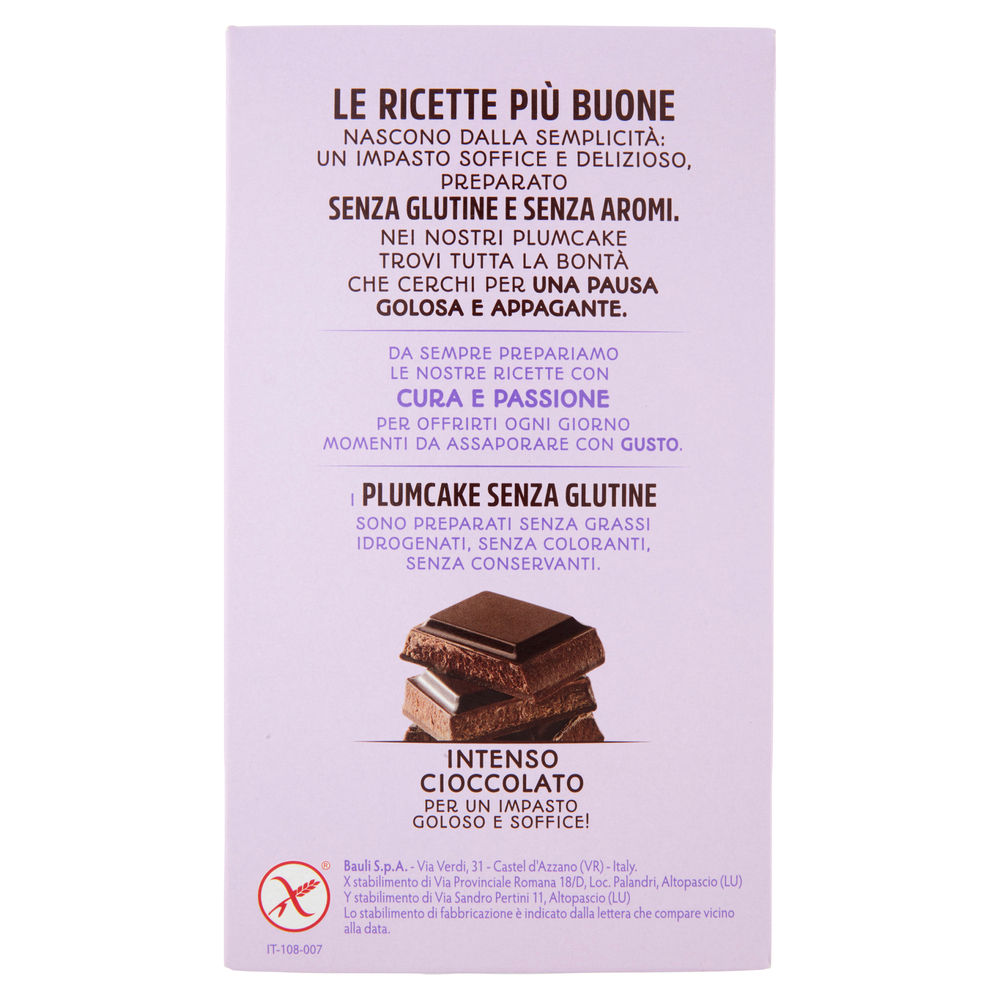 PLUMCAKE "SENZA" BAULI S/GLUTINE CIOCCOLATO G 132 - 1