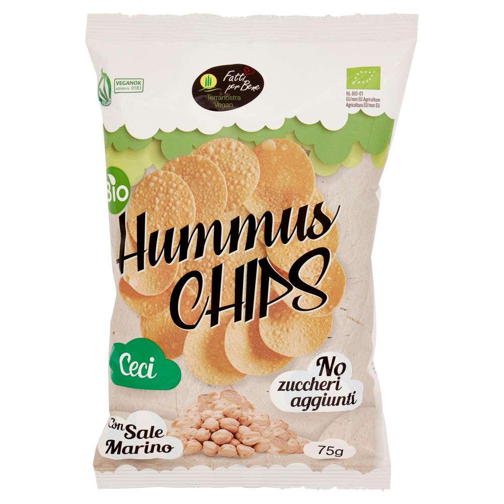 CHIPS DI CECI HUMMUS TERRA NOSTRA VEGAN 75G - 6