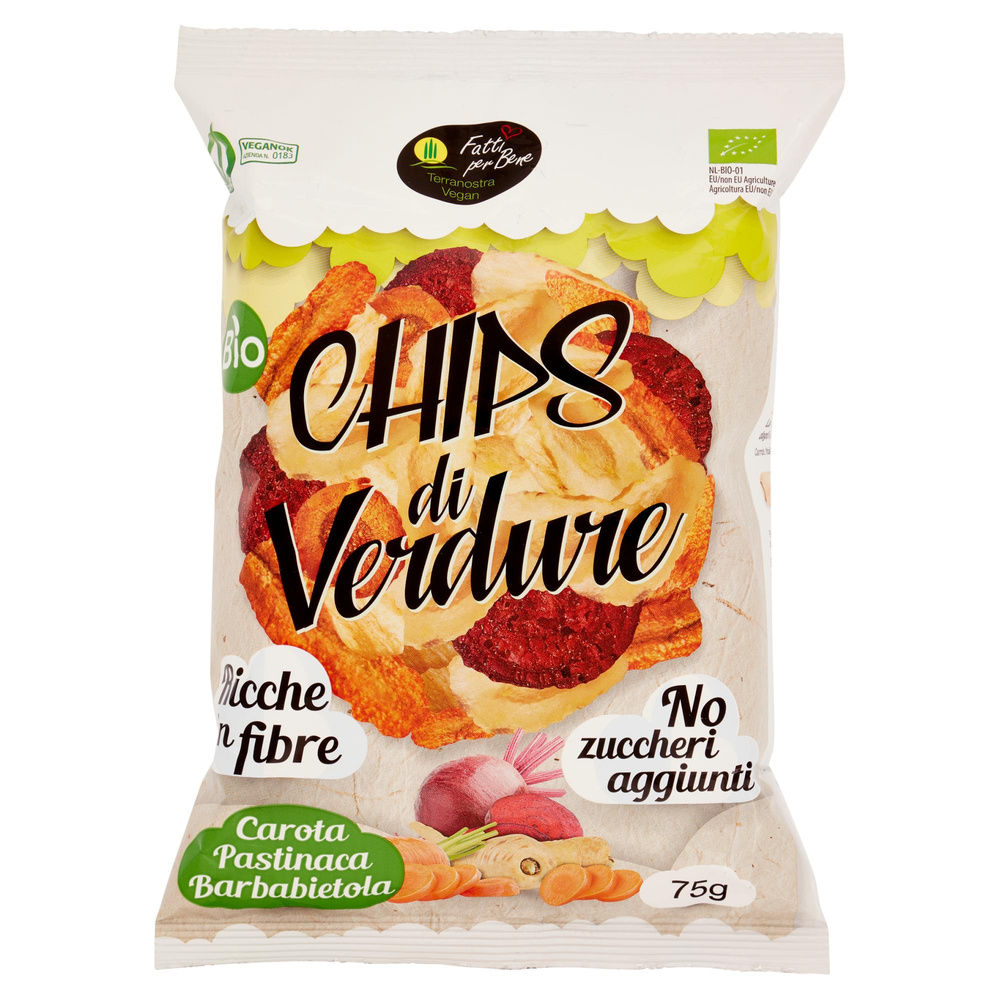 CHIPS DI VERDURE TERRA NOSTRA VEGAN 75G - 3