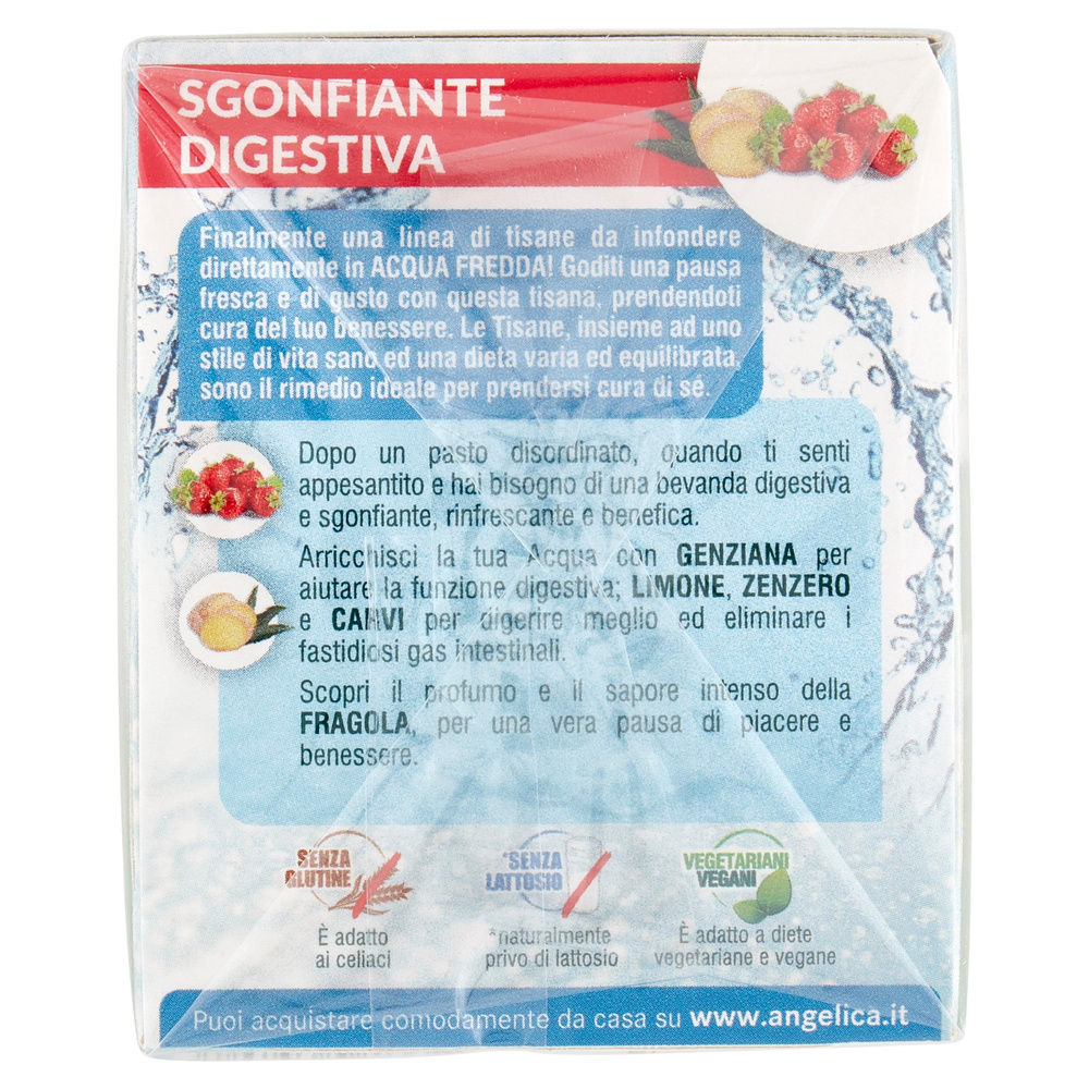 TISANA FREDDA SGONFIANTE DIGESTIVA L'ANGELICA SCATOLA 18FILTRI G 39,6 - 5