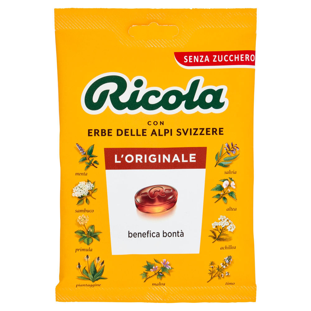 CARAMELLE ERBE BALSAMICHE S/ZUCCHERO RICOLA BUSTA G 70 - 0