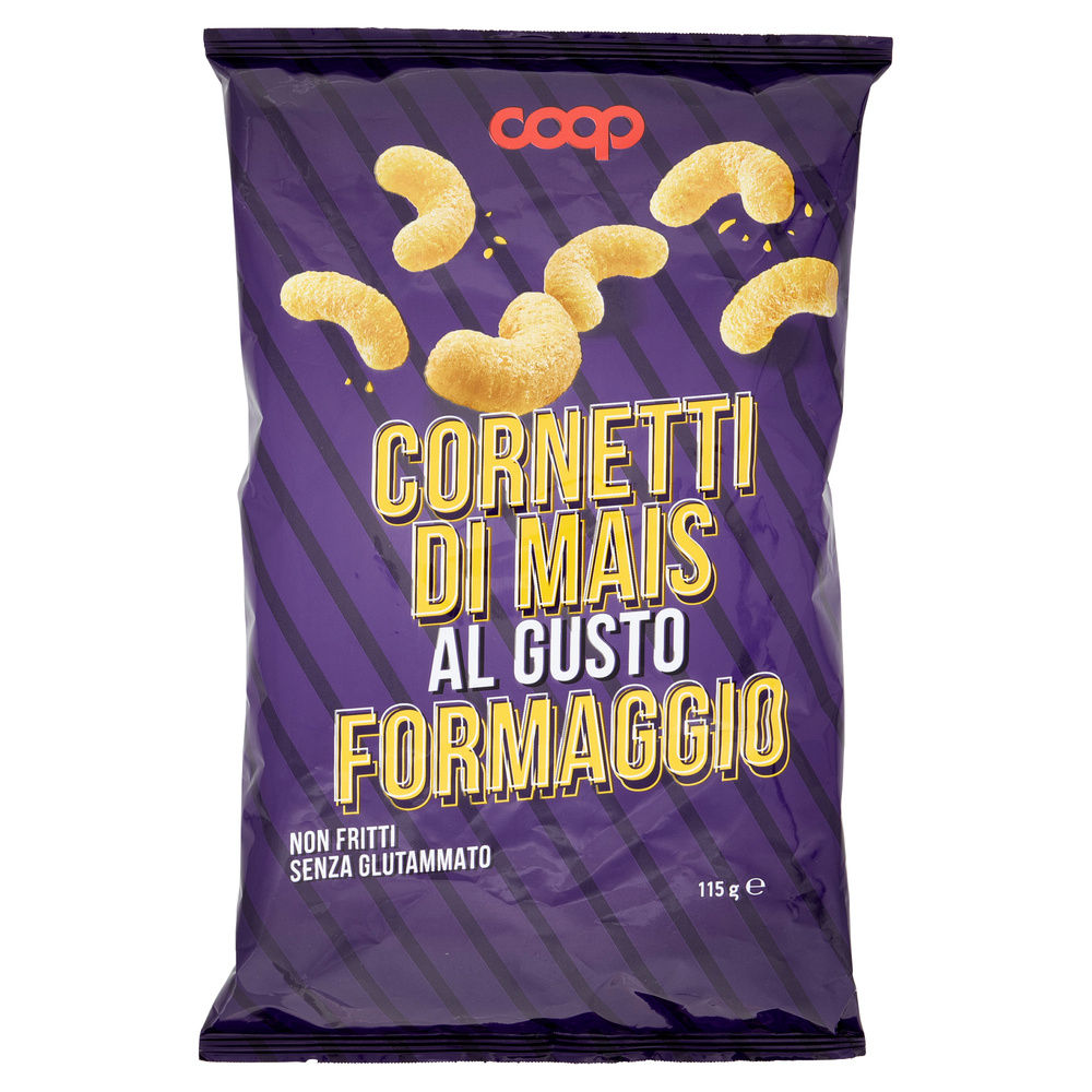 CORNETTI DI MAIS AL FORMAGGIO COOP NO PALMA SACCHETTO G 115 - 4