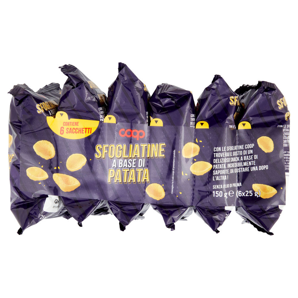 SFOGLIATINE DI PATATE COOP MULTIPACK  PZ.6 G 150 NO PALMA - 3