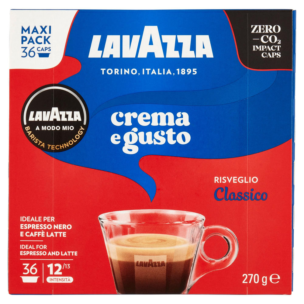 Caffè crema e gusto a modo mio lavazza 36caps g 270