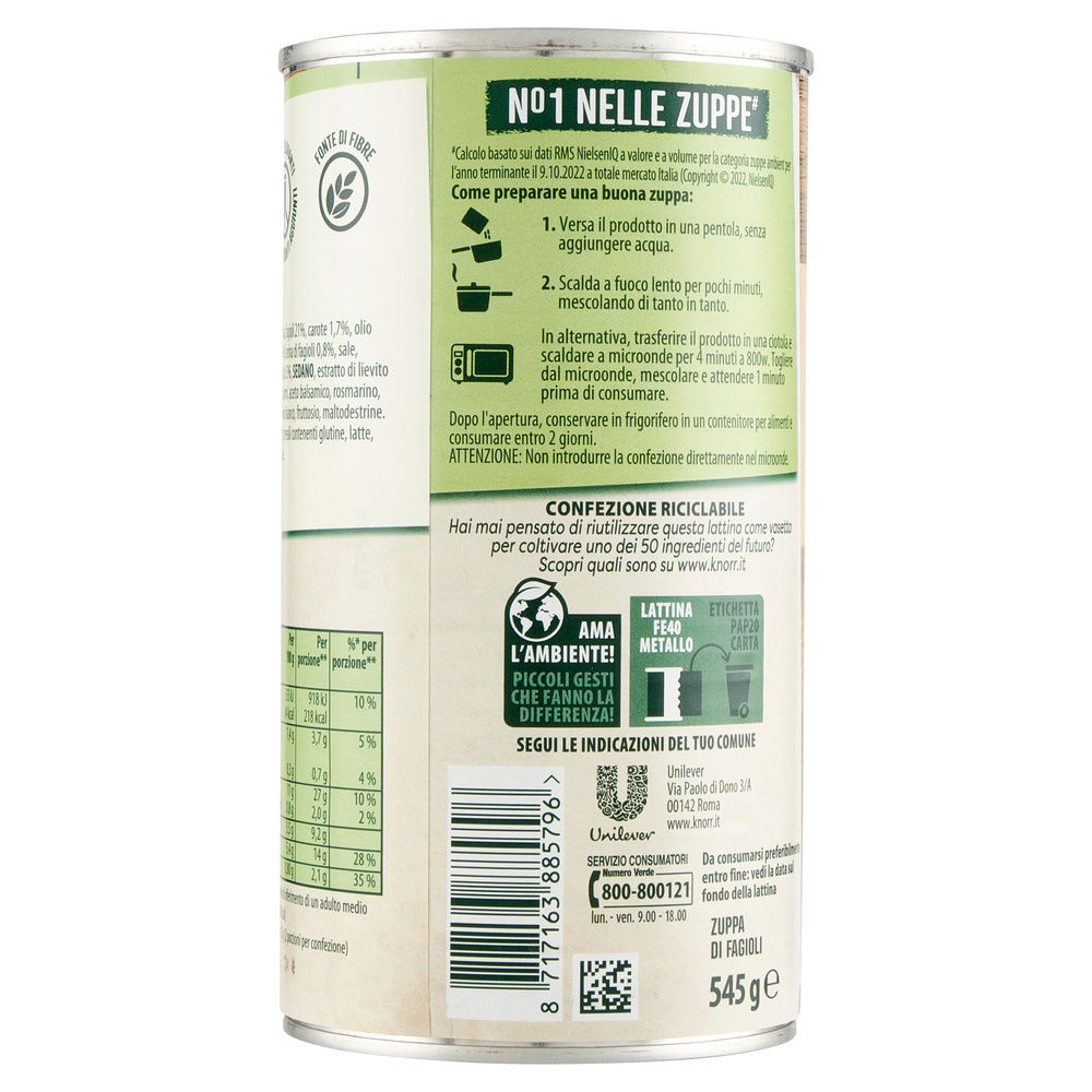 ZUPPA DI FAGIOLI KNORR LATTINA G 545 - 1