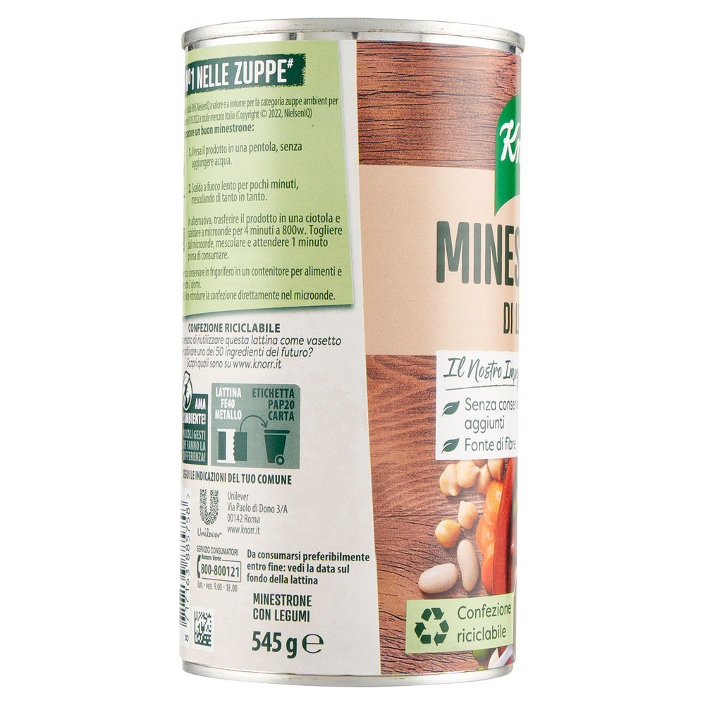 MINESTRONE DI LEGUMI KNORR LATTINA G 545 - 2