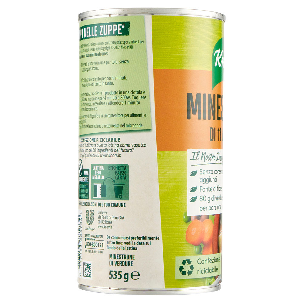 MINESTRONE DI VERDURA KNORR LATTINA G 535 - 4