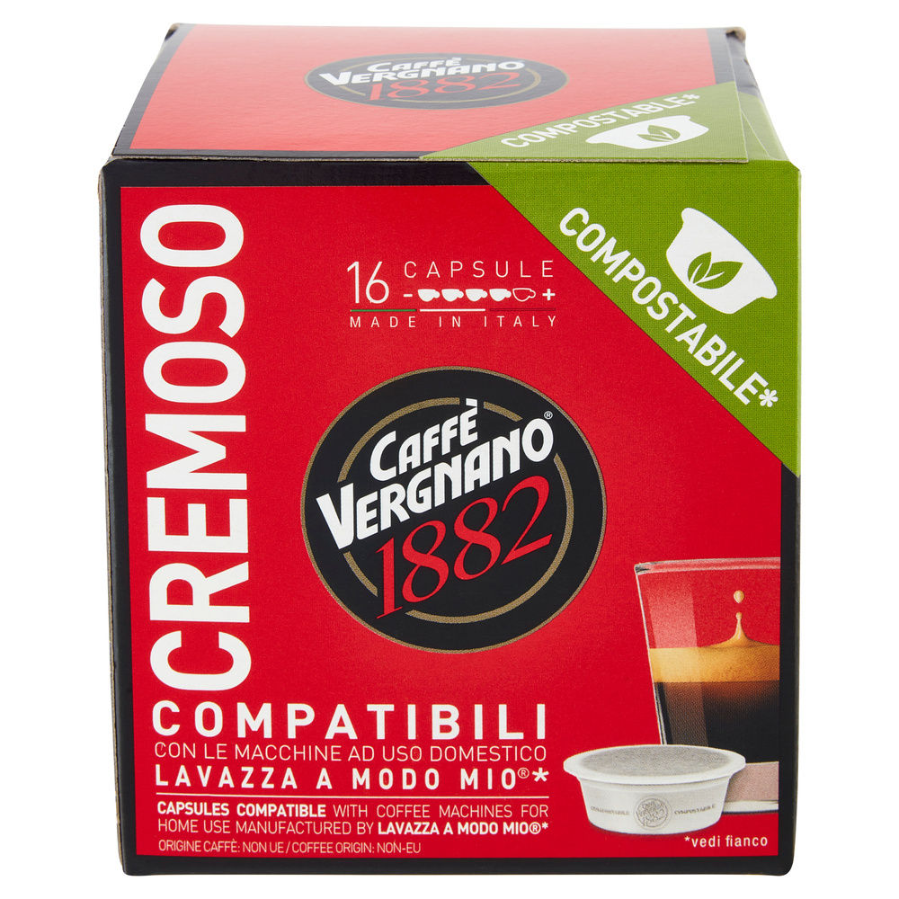 CAPS.COMPOST.CAFFE' CREMOSO VERGNANO COMP. A MODO MIO PZ.16 G 120 - 3