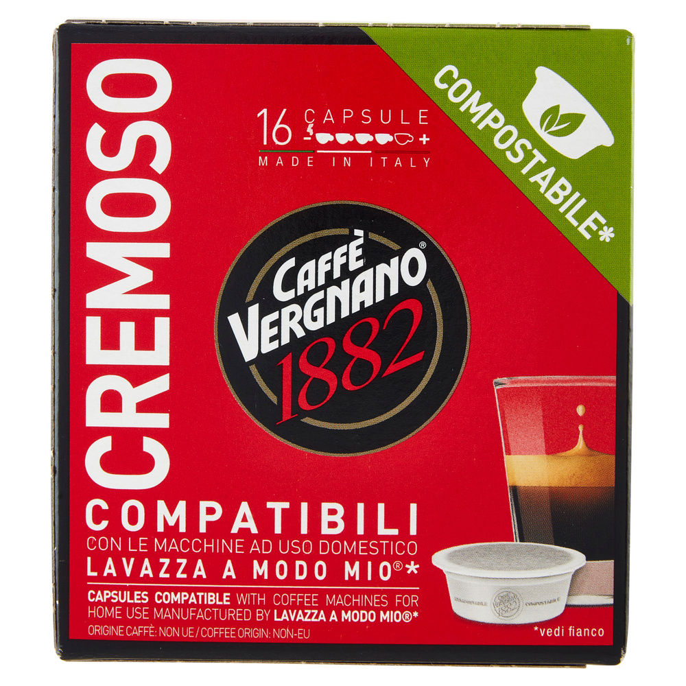 CAPS.COMPOST.CAFFE' CREMOSO VERGNANO COMP. A MODO MIO PZ.16 G 120 - 2