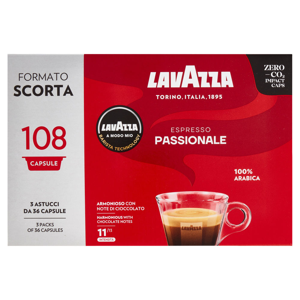 CAFFÈ LAVAZZA A MODO MIO PASSIONALE 108 CAPSULE SCATOLA G 810 - 4