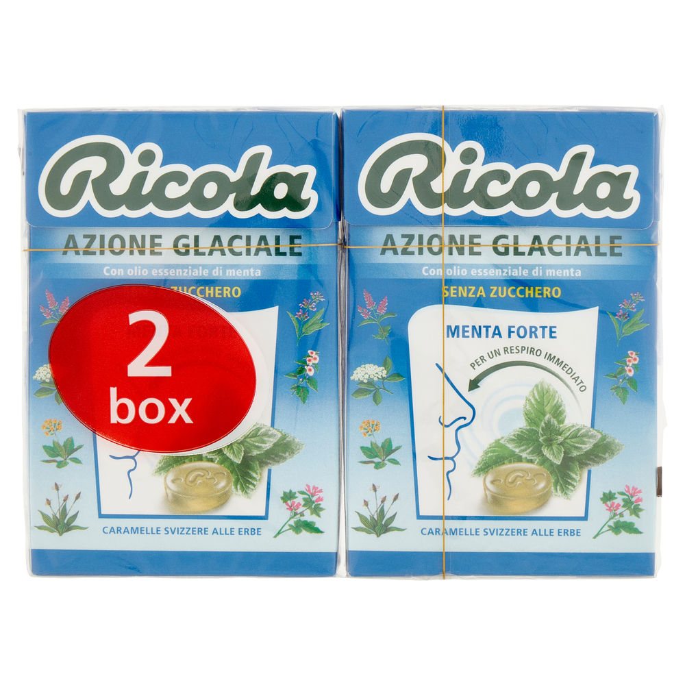 CARAMELLE RICOLA AZIONE GLACIALE BIPACK 2X G 50 - 0