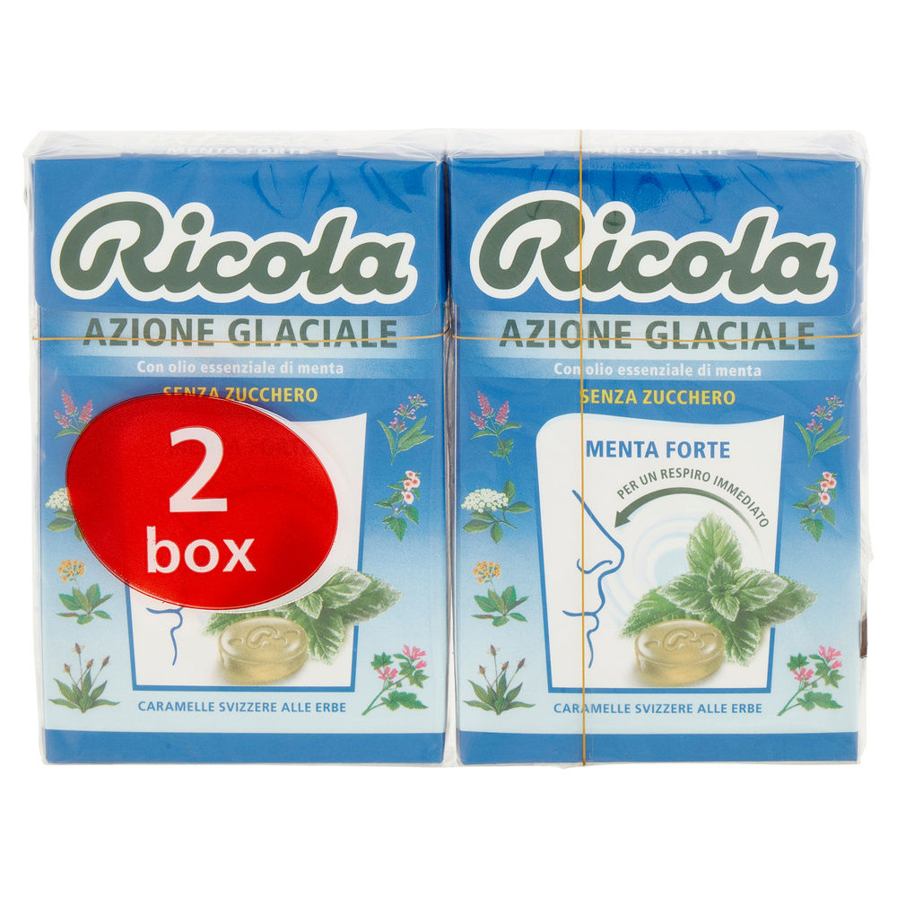 CARAMELLE RICOLA AZIONE GLACIALE BIPACK 2X G 50 - 6